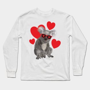 Koala Love Valentine Long Sleeve T-Shirt